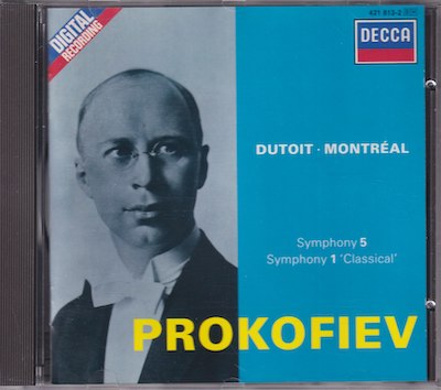 Sergei Prokofiev / Symphonies 1 & 5 / KÄYTETTY CD // Orchestre Symphonique du Montréal / Charles Dutoit