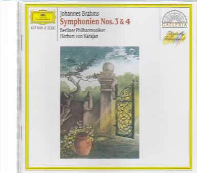 Johannes Brahms / Symphonies 3 & 4 / Berliner Philharmoniker / Herbert von Karajan