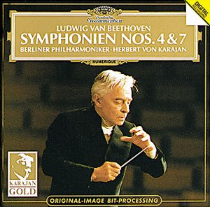 Ludwig van Beethoven / Symphonies 4 & 7 / Berliner Philharmoniker / Herbert von Karajan