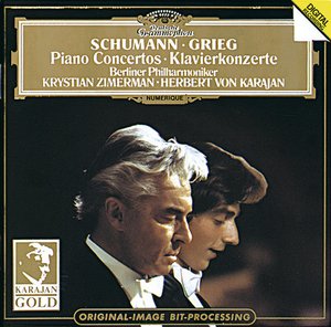 Edvard Grieg / Robert Schumann / Piano Concertos // Krystian Zimerman / Berliner Philharmoniker / Herbert von Karajan
