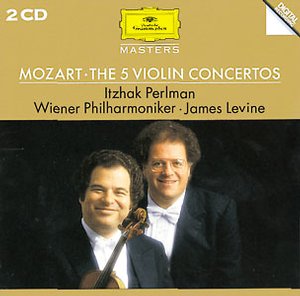 W.A. Mozart / 5 Violin Concertos / Itzhak Perlman / Wiener Philharmoniker / James Levine 2CD