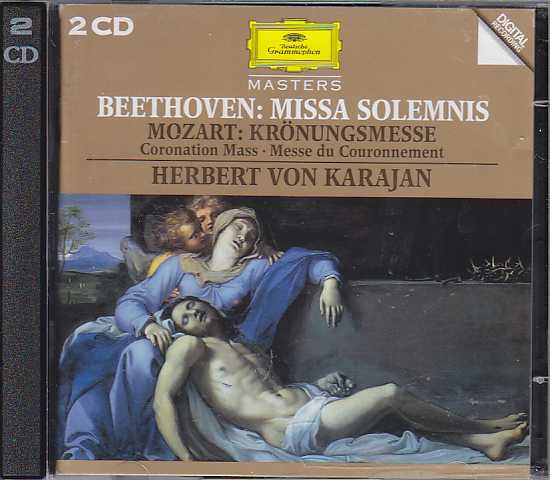 Ludwig van Beethoven / Missa Solemnis / W.A. Mozart / Krönungsmesse / Kathleen Battle / Trudeliese Schmidt / Gösta Winbergh / Ferruccio Furlanetto / Wiener Philharmoniker / Herbert von Karajan