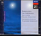 Jean Sibelius / Symphonies 1, 2, 4, etc. / Philharmonia Orchestra / Vladimir Ashkenazy