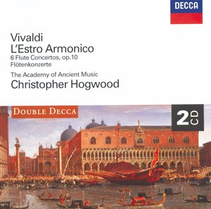 Antonio Vivaldi / L'estro Armonico / 6 Flute Concertos / The Academy of Ancient Music / Christopher Hogwood 2CD