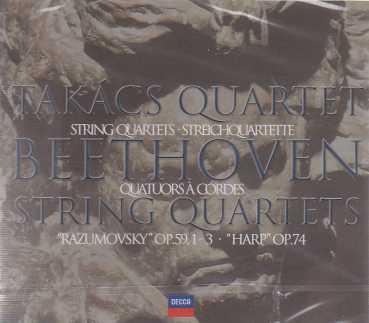 Ludwig van Beethoven / String Quartets 7-9 (Razumovsky) & 10 (Harp) / Takács Quartet 2CD