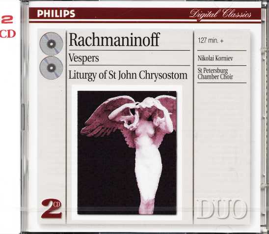 Sergei Rachmaninov / Vespers / Liturgy of St John Chrysostom / St. Petersburg Chamber Choir / Nikolai Korniev