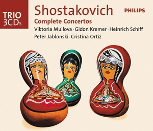 Dmitri Shostakovich / Complete Concertos // Viktoria Mullova / Gidon Kremer / Heinrich Schiff / Peter Jablonski / Cristina Ortiz