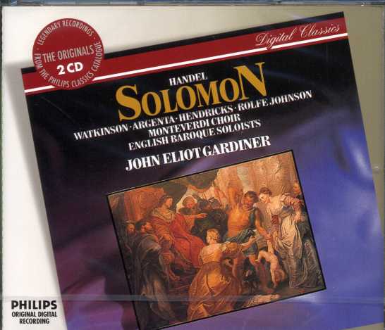 Georg Friedrich Händel / Solomon / Carolyn Watkinson / Barbara Heindricks / English Baroque Soloists / John Eliot Gardiner