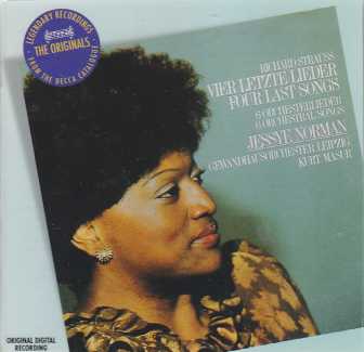 Richard Strauss / Vier letzte Lieder / Orchestral Songs / Jessye Norman / Gewandhausorchester Leipzig / Kurt Masur