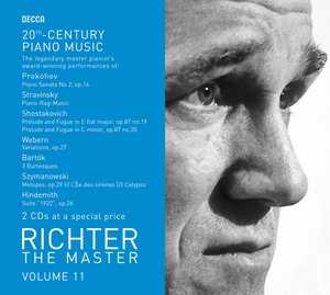 Sviatoslav Richter / 20th Century Piano Works / Sergei Prokofiev / Igor Stravinsky / Dmitri Shostakovich / Anton Webern / Béla Bartók / Karol Szymanowski / Paul Hindemith