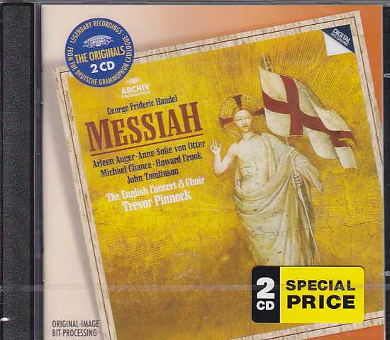 Georg Friedrich Händel / Messiah / Arleen Auger / Anne Sofie von Otter / Michael Chance / English Concert  / Trevor Pinnock