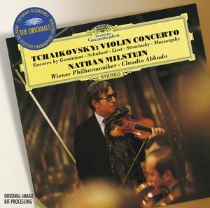 Pyotr Tchaikovsky / Violin Concerto / Encores by Mussorgsky, Schubert, Stravinsky / Nathan Milstein / Georges Pludermacher / Wiener Philharmoniker / Claudio Abbado