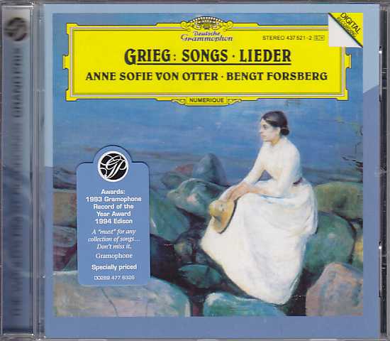 Edvard Grieg / Lieder / Anne Sofie von Otter / Bengt Forsberg