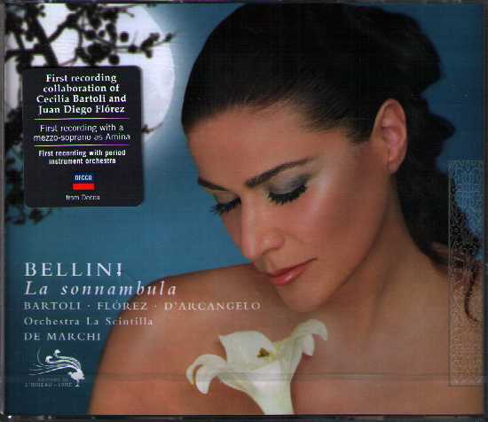 Vincenzo Bellini / La Sonnambula / Cecilia Bartoli / Juan Diego Flórez / Chorus of the Opernhaus Zurich / Orchestra La Scintilla / Alessandro De Marchi 2CD