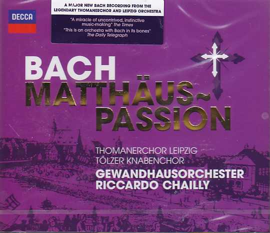 J.S. Bach / Matthäus-Passion (St. Matthew Passion) / Thomanerchor Leipzig / Gewandhausorchester / Riccardo Chailly 3CD