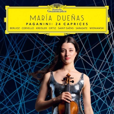 Maria Dueñas / Caprices / Niccolo Paganini / Hector Berlioz / Jordi Cervelló / Fritz Kreisler / Gabriela Ortiz / Camille Saint-Saëns / Pablo de Sarasate / Henryk Wieniawski