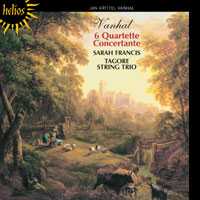 Johann Baptist Vanhal / Six Quartette Concertante / Sarah Francis / Tagore String Trio