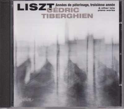 Franz Liszt / Années de pèlerinage (troisième année) / Late Piano Works / KÄYTETTY CD // Cédric Tiberghien