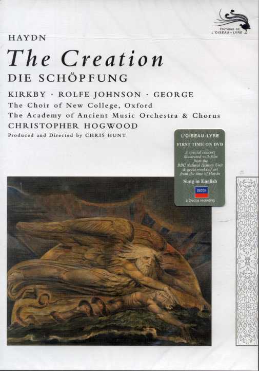 Joseph Haydn / The Creation // Emma Kirkby / Anthony Rolfe Johnson / Michael George / Academy of Ancient Music / Christopher Hogwood