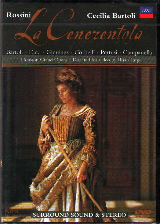 Gioachino Rossini / La Cenerentola / Cecilia Bartoli / Enzo Dara / The Houston Symphony / Bruno Campanella DVD