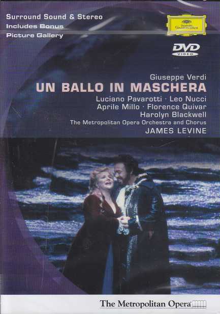 Giuseppe Verdi / Un Ballo in Maschera / Luciano Pavarotti / Leo Nucci / The Metropolitan Opera Orchestra and Chorus / James Levine DVD