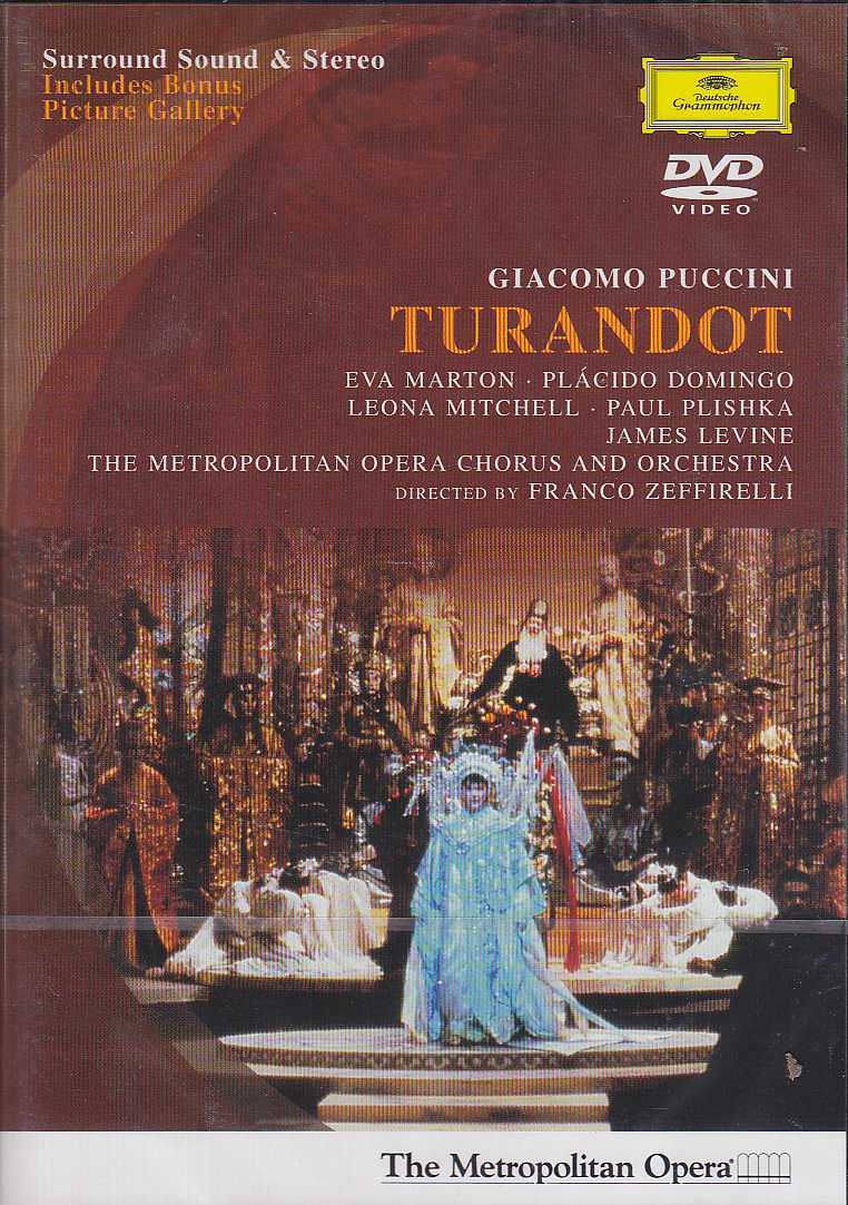 Giacomo Puccini / Turandot / Eva Marton / Placido Domingo / Metropolitan Opera ORchestra and Chorus / James Levine DVD
