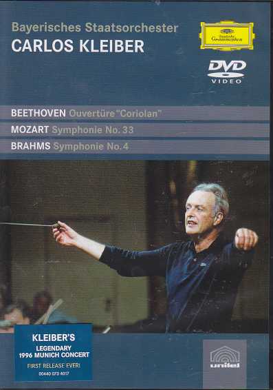 Carlos Kleiber / Ludwig van Beethoven, W.A. Mozart, Johannes Brahms DVD