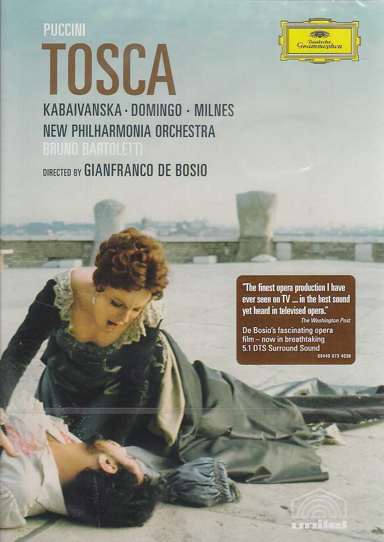 Giacomo Puccini / Tosca / Raina Kabaivanska / Placido Domingo / New Philharmonia Orchestra / Bruno Bartoletti DVD