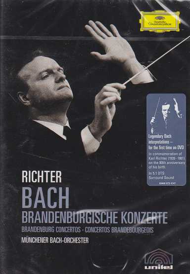 J.S. Bach / Brandenburg Concertos (Complete) / Münchener Bach-Orchester / Karl Richter DVD 