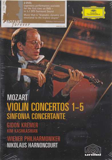 W.A. Mozart / Violin Concertos (Complete) / Gidon Kremer / Wiener Philharmoniker / Nikolaus Harnoncourt DVD