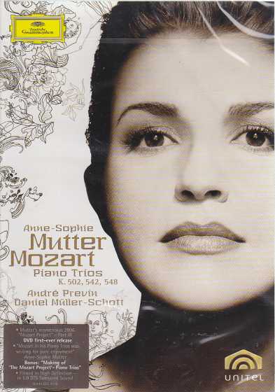 W.A. Mozart / Piano Trios K 502, 542, 548 / Anne-Sophie Mutter / André Previn / Daniel Müller-Schott DVD