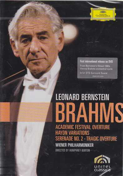 Johannes Brahms / Academic Festival Overture / Haydn Variations / Serenade no. 2 / Tragic Overture / Wiener Philharmoniker / Leonard Bernstein DVD
