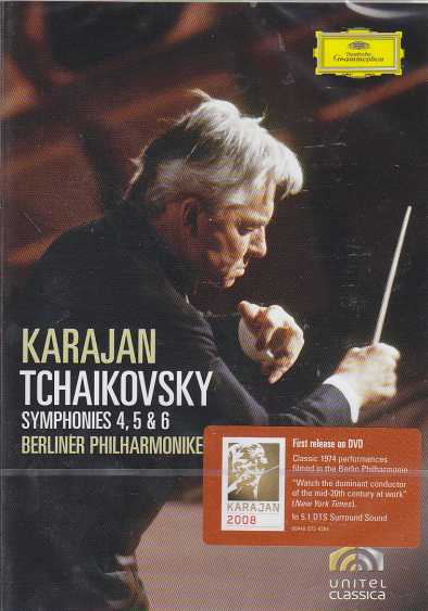 Pyotr Tchaikovsky / Symphonies No. 4-6 / Berliner Philharmoniker / Herbert von Karajan DVD