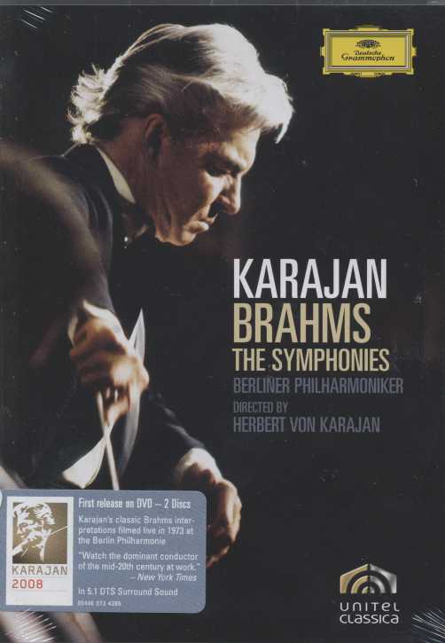 Johannes Brahms / Symphonies (Complete) / Herbert von Karajan DVD