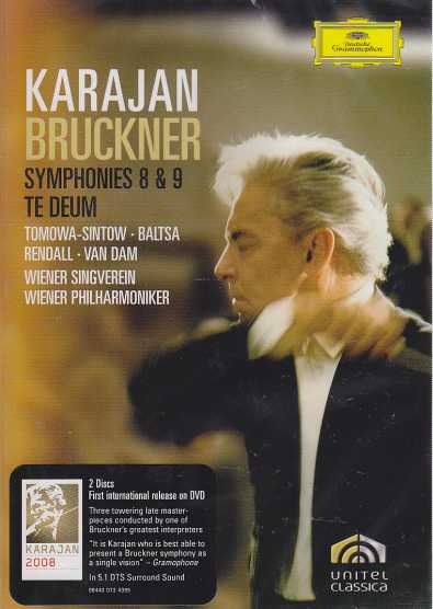 Anton Bruckner / Symphonies 8 & 9 / Te Deum  / Karajan DVD