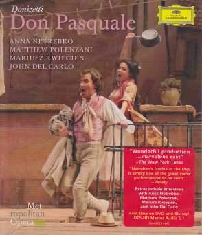 Gaetano Donizetti / Don Pasquale / Anna Netrebko / Matthew Polenzani / The Metropolitan Opera Orchestra & Chorus / James Levine Blu-ray Disc