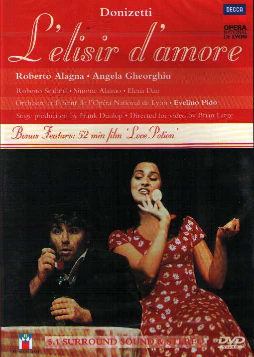 Gaetano Donizetti / L'elisir d'amore / Angela Gheorghiu / Roberto Alagna / Opera National de Lyon DVD