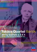 Béla Bartók / String Quartets 2, 3 & 6 / Takács Quartet DVD