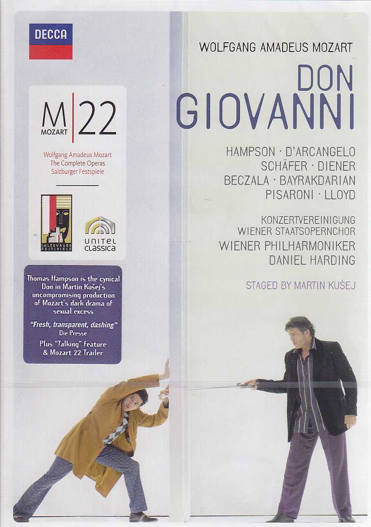 W.A. Mozart / Don Giovanni / Thomas Hampson / Ildebrando D'Arcangelo / Wiener Philharmoniker / Daniel Harding DVD
