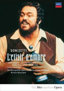 Gaetano Donizetti / L'Elisir d'Amore / Luciano Pavarotti / Judith Blegen / The Metropolitan Opera Orchestra & Chorus / Nicola Rescigno DVD