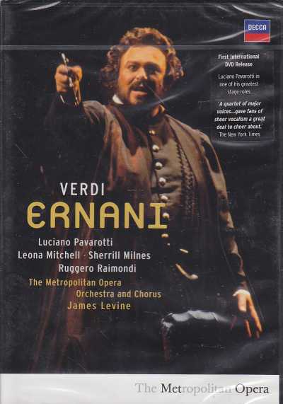 Giuseppe Verdi / Ernani / Luciano Pavarotti / Sherrill Milnes / Metropolitan Opera Orchestra and Chorus / James Levine DVD
