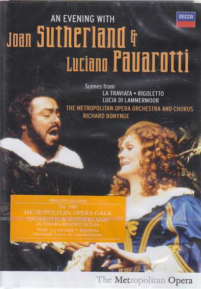 An Evening with Joan Sutherland and Luciano Pavarotti / Scenes from La Traviata, Rigoletto, Lucia di Lammermoor DVD