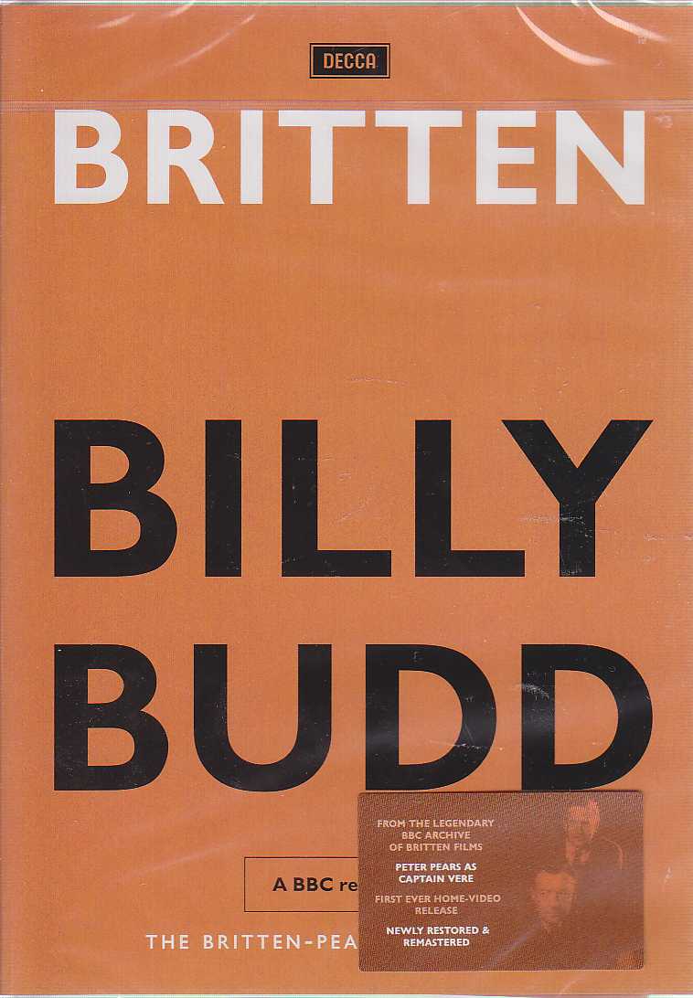 Benjamin Britten / Billy Budd / Peter Pears / Peter Glossop / London Symphony Orchestra / Charles Mackerras DVD