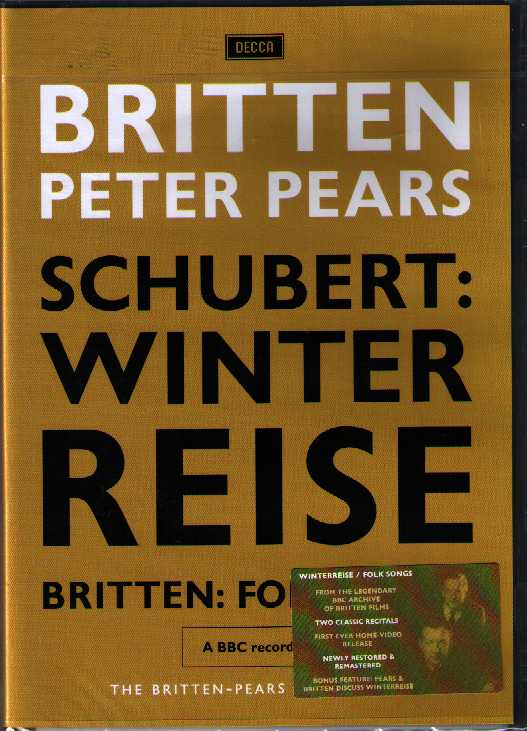 Franz Schubert / Winterreise / Benjamin Britten / Folk Songs / Benjamin Britten / Peter Pears DVD