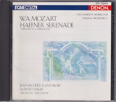 W.A. Mozart / Serenade KV250 