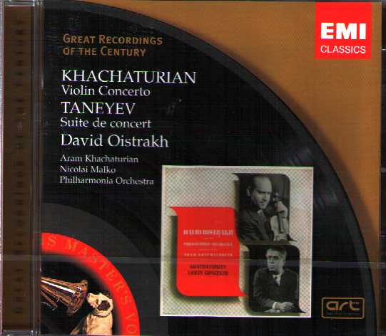 Aram Khachaturian / Violin Concerto / Sergei Taneyev / Suite de Concert / David Oistrakh