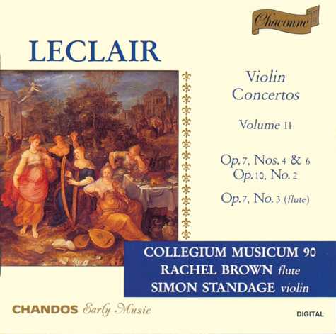 Jean-Marie Leclair / Violin Concertos Vol. 2 / Rachel Brown / Simon Standage / Collegium Musicum 90