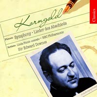 Erich Wolfgang Korngold / Symphony / Lieder / Finnie / BBC Philharmonic Orchestra / Edward Downes