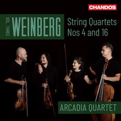 Mieczyslaw Weinberg / String Quartets Nos 4 and 16 // Arcadia Quartet