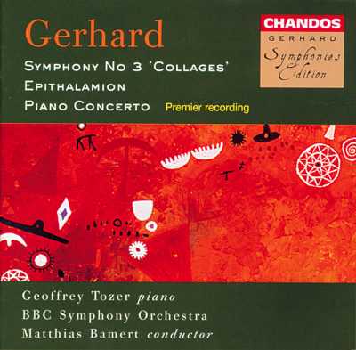 Roberto Gerhard / Symphony no. 3 / Concerto for Piano and Strings // Geoffrey Tozer / BBC Symphony Orchestra / Mattias Bamert